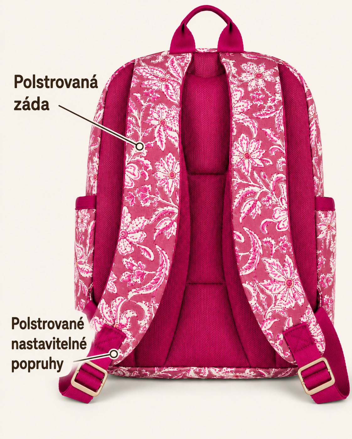 Batoh Bao Oilily s polstrovanými zády a nastavitelnými popruhy